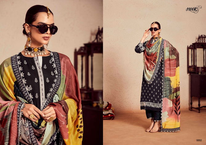 Swag By Kimora Heer Pure Muslin Printed Designer Salwar Suits Wholesale Price In Surat
